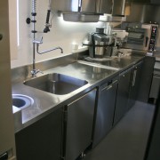 Vue de la zone de préparation et de laverie