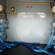 Vue du local bouteilles de gaz