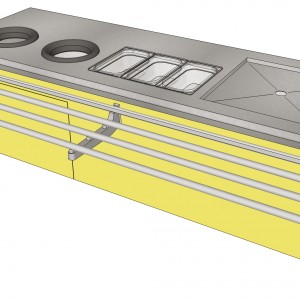 MEUBLE DE TRI "ENFANT" pour cuisine professionnelle