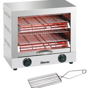 APPAREIL À TOASTER/GRATINER DOUBLE pour cuisine professionnelle