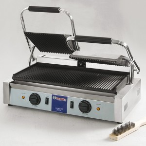 GRILL DE CONTACT - MODÈLE DOUBLE pour cuisine professionnelle