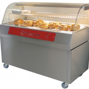 VITRINE CHAUDE MAP HOT 1410 SUR MEUBLE ROUL pour cuisine professionnelle
