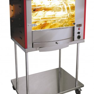 ROTISSOIRE FUSION 5 BALANCELLES AVEC CHASSIS INOX pour cuisine professionnelle