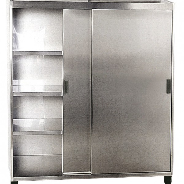 ARMOIRE HAUTE PORTE COULISSANT 1800X600X1900 pour cuisine professionnelle
