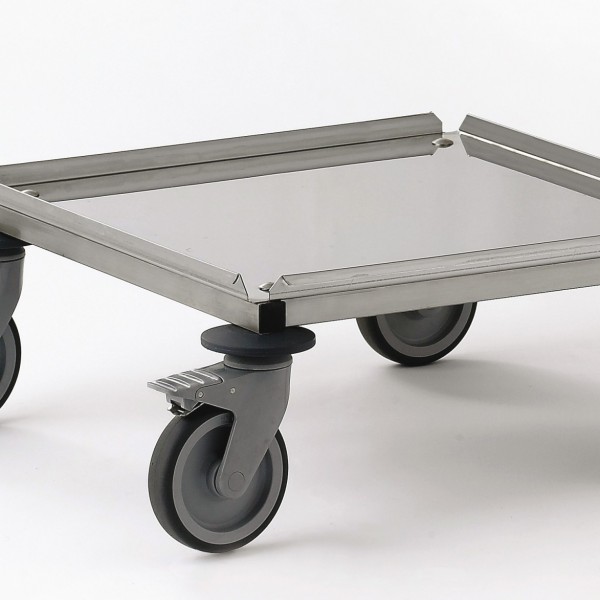 PORTE CASIERS « GA » TOUT INOX SANS DOSSERET pour cuisine professionnelle PORTE CASIERS "GA" TOUT INOX SANS DOSSERET pour cuisine professionnelle