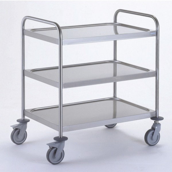 CHARIOT À DÉBARRASSER AVEC 2 ARCEAUX pour cuisine professionnelle CHARIOT À DÉBARRASSER AVEC 2 ARCEAUX pour cuisine professionnelle