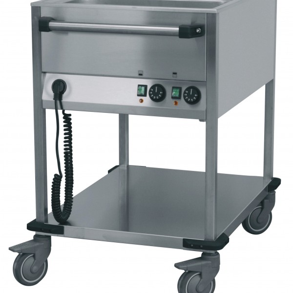 BAIN-M.HAB.2 CUVES BAC GN 1/1 2 ROUES FREIN pour cuisine professionnelle BAIN-M.HAB.2 CUVES BAC GN 1/1 2 ROUES FREIN pour cuisine professionnelle